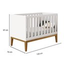Ver imagem 2 de Quarto de Bebê 3 Portas New Classic Branco com Pés Madeira e Colchão Gazin – Reller