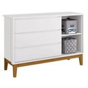 Ver imagem 5 de Quarto de Bebê 3 Portas New Classic Branco com Pés Madeira e Colchão Gazin – Reller