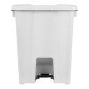 Ver imagem 7 de Cesto Plástico Quadrado Com Pedal Plástico 30l:Azul