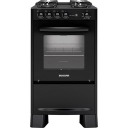 Fogão Cook Mesa de Vidro 4 Queimadores Neo Suggar Bivolt Preto - 5