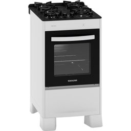Fogão Mesa de Vidro 4 Queimadores Neo Max Suggar Bivolt Branco - 1