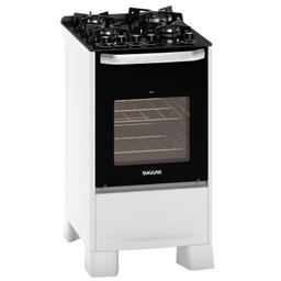 Fogão Mesa de Vidro 4 Queimadores 127v Best Grill Suggar Branco - 1