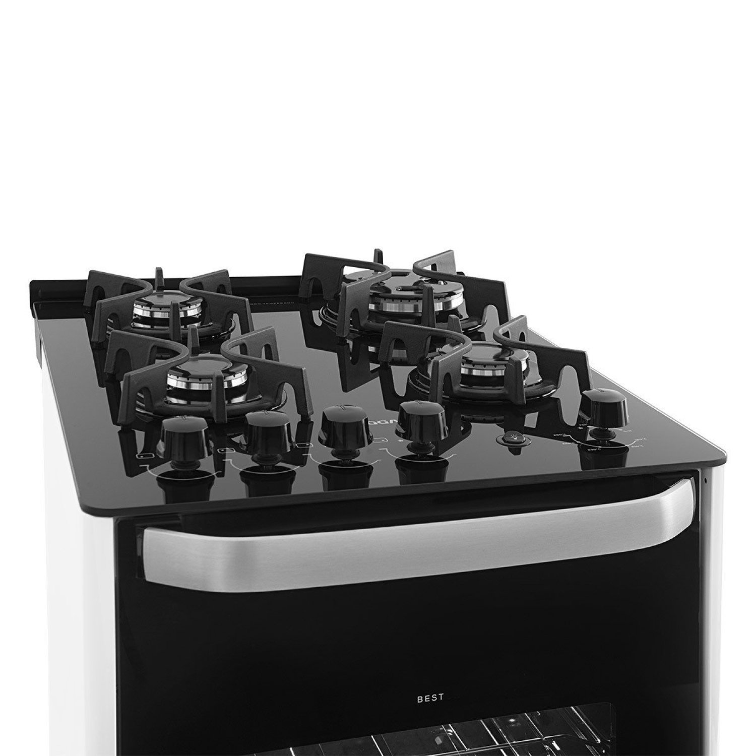 Fogão Mesa de Vidro 4 Queimadores 127v Best Grill Suggar Branco - 9
