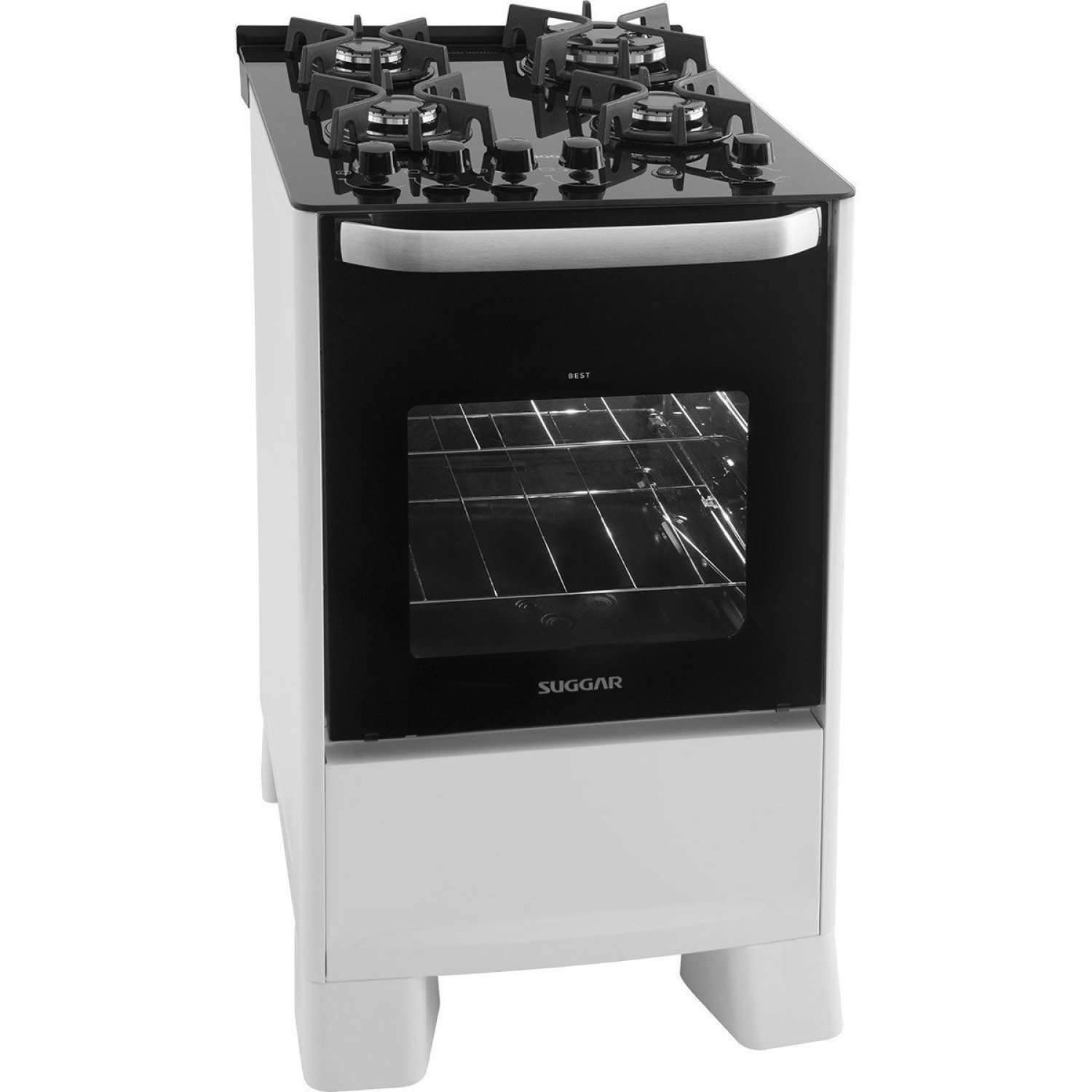 Fogão Mesa de Vidro 4 Queimadores 127v Best Grill Suggar Branco - 6