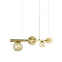 Ver imagem 5 de Lustre Pendente Figo Ouro - 6 Globos Esfera de Vidro Âmbar - 6-2620-14-am