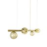 Lustre Pendente Figo Ouro - 6 Globos Esfera de Vidro Âmbar - 6-2620-14-am - 5