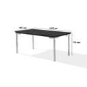Ver imagem 4 de Conjunto Sala de Jantar Mesa Iza New Tampo MDF/Vidro 6 Cadeiras Natani New Yescasa Preto/Cromado