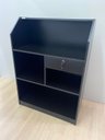 Ver imagem 1 de Balcão Reto Preto para Recepção Atendimento Salão Caixa