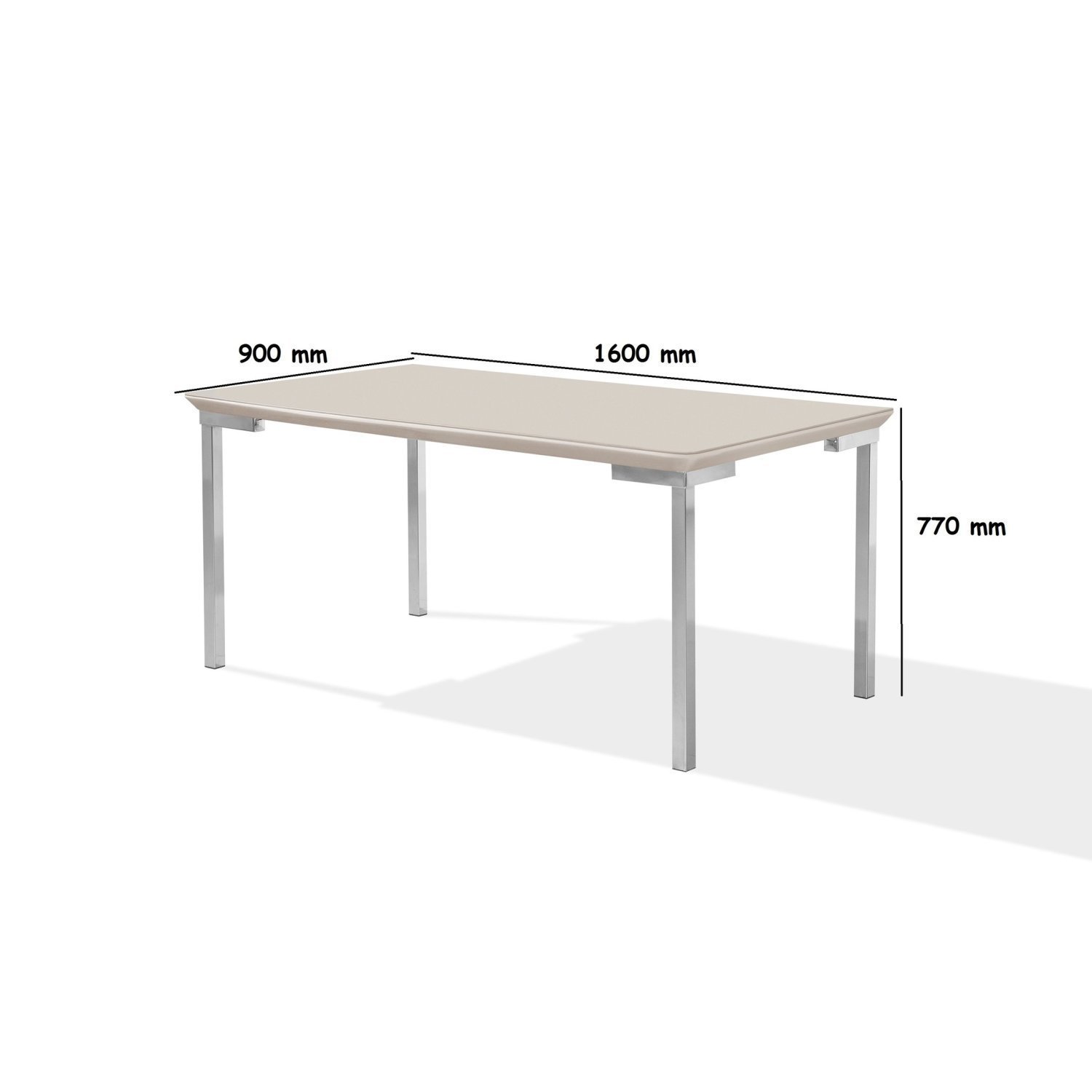 Conjunto Sala de Jantar Mesa Iza New Tampo MDF/Vidro 6 Cadeiras Natani New - 4