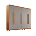 Ver imagem 1 de Guarda Roupa Casal Heros 6 Portas MDF com Pés Moderna