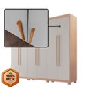 Ver imagem 6 de Guarda Roupa Casal Heros 6 Portas MDF com Pés Moderna