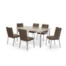 Conjunto Sala de Jantar Mesa Iza New Tampo MDF/Vidro 6 Cadeiras Natani New - 2