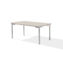 Ver imagem 5 de Conjunto Sala de Jantar Mesa Iza New Tampo MDF/Vidro 6 Cadeiras Natani New Yescasa Marrom/Cromado