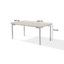 Ver imagem 6 de Conjunto Sala de Jantar Mesa Iza New Tampo MDF/Vidro 6 Cadeiras Natani New Yescasa Cinza/Cromado