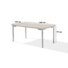 Conjunto Sala de Jantar Mesa Iza New Tampo MDF/Vidro 6 Cadeiras Natani New - 6