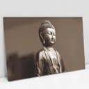 Ver imagem 1 de Quadro Decorativo em Canvas Buda - Moldura Madeira - 120 x 80cm