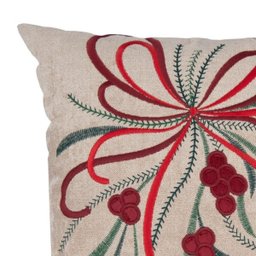 Almofada Natalina Bordado Laço 445480 43x43cm Belchior - 2
