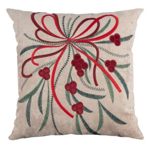 Almofada Natalina Bordado Laço 445480 43x43cm Belchior