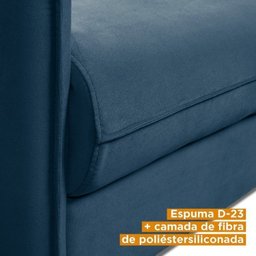 Conjunto Sofá  2 e 3 Lugares em Veludo CabeCasa MadeiraMadeira - 6