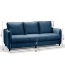 Ver imagem 3 de Conjunto Sofá 2 e 3 Lugares em Veludo CabeCasa MadeiraOriginals