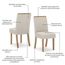 Ver imagem 6 de Kit 2 Cadeiras para Sala de Jantar Malu