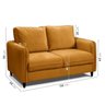 Conjunto Sofá com 2 e 3 Lugares em Veludo CabeCasa MadeiraMadeira - 4