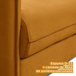 Conjunto Sofá com 2 e 3 Lugares em Veludo CabeCasa MadeiraMadeira - 7