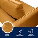 Ver imagem 6 de Conjunto Sofá com 2 e 3 Lugares em Veludo CabeCasa MadeiraOriginals