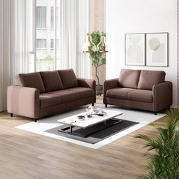 Conjunto Sofá 2 e 3 Lugares em Veludo CabeCasa MadeiraMadeira - 2