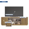 Rack para TV até 75 Polegadas 2 Portas Ripadas Talismã Espresso Móveis - 7