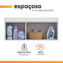 Ver mais imagens de Armário Aéreo Multiuso para Lavanderia 3 Portas Madrid Maxel
