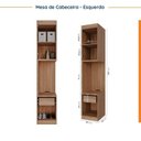 Ver imagem 6 de Guarda Roupa Modulado de Casal com Espelho 12 Portas e 2 Cabeceiras Hera CabeCasa MadeiraOriginals m
