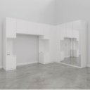 Ver imagem 6 de Guarda Roupa Modulado de Casal 12 Portas 6 Peças Espelho 2 Cabeceiras Hera CabeCasa MadeiraOriginals
