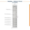 Ver mais imagens de Guarda Roupa Modulado de Casal 12 Portas 6 Peças Espelho 2 Cabeceiras Hera CabeCasa MadeiraOriginals