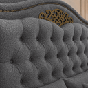 Ver imagem 3 de Cabeceira Greta 160cm Estofada Boucle p/ Cama Box Casal Queen Quarto