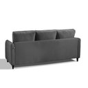 Ver mais imagens de Conjunto Sofá 5 Lugares Veludo Cinza Orquídea 195cm e 138cm CabeCasa MadeiraOriginals