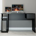 Ver imagem 1 de Mesa Gamer 1 Gaveta Preto 0740 - Soluzione