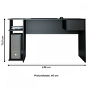 Ver imagem 3 de Mesa Gamer 1 Gaveta Preto 0740 - Soluzione