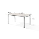 Ver imagem 4 de Conjunto Sala de Jantar Mesa Ortenia Tampo Vidro com 6 Cadeiras Dinah New Marrom/Cromado