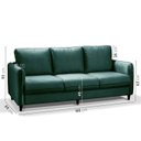 Ver imagem 3 de Conjunto Sofá com 2 e 3 Lugares em Veludo CabeCasa MadeiraOriginals Verde