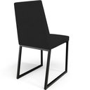 Ver imagem 7 de Cadeira para Sala de Jantar Base Aço Industrial Preto Dafne L02 Suede Preto - Lyam Decor