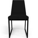 Ver imagem 6 de Cadeira para Sala de Jantar Base Aço Industrial Preto Dafne L02 Suede Preto - Lyam Decor