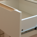 Ver imagem 3 de Berço e Cômoda Infantil Quater Móveis Linha Cozy Branco com Carvalho