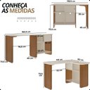 Ver imagem 3 de Conjunto Mesa Nomad com Cadeira Escritório Vegas Base Giratória Estofada Branco