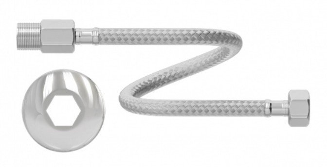 LIGACAO P/AGUA FLEXIVEL ACO INOX 1/2X 40CM 7545 CENSI - 1