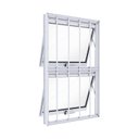Ver imagem 1 de Janela de Alumínio Máximo Ar Duplo Vertical com Grade 100x60cm Lucasa Ideale Branco