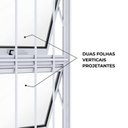 Ver imagem 6 de Janela de Alumínio Máximo Ar Duplo Vertical com Grade 100x60cm Lucasa Ideale Branco