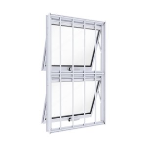 Janela de Alumínio Máximo Ar Duplo Vertical com Grade 100x60cm Lucasa Ideale