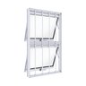 Janela de Alumínio Máximo Ar Duplo Vertical com Grade 100x60cm Lucasa Ideale - 1