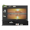 Ver imagem 3 de Painel com Suporte para Tv até 65 Polegadas 1 Porta e Prateleiras Multimóveis Mp1073 - Preto/